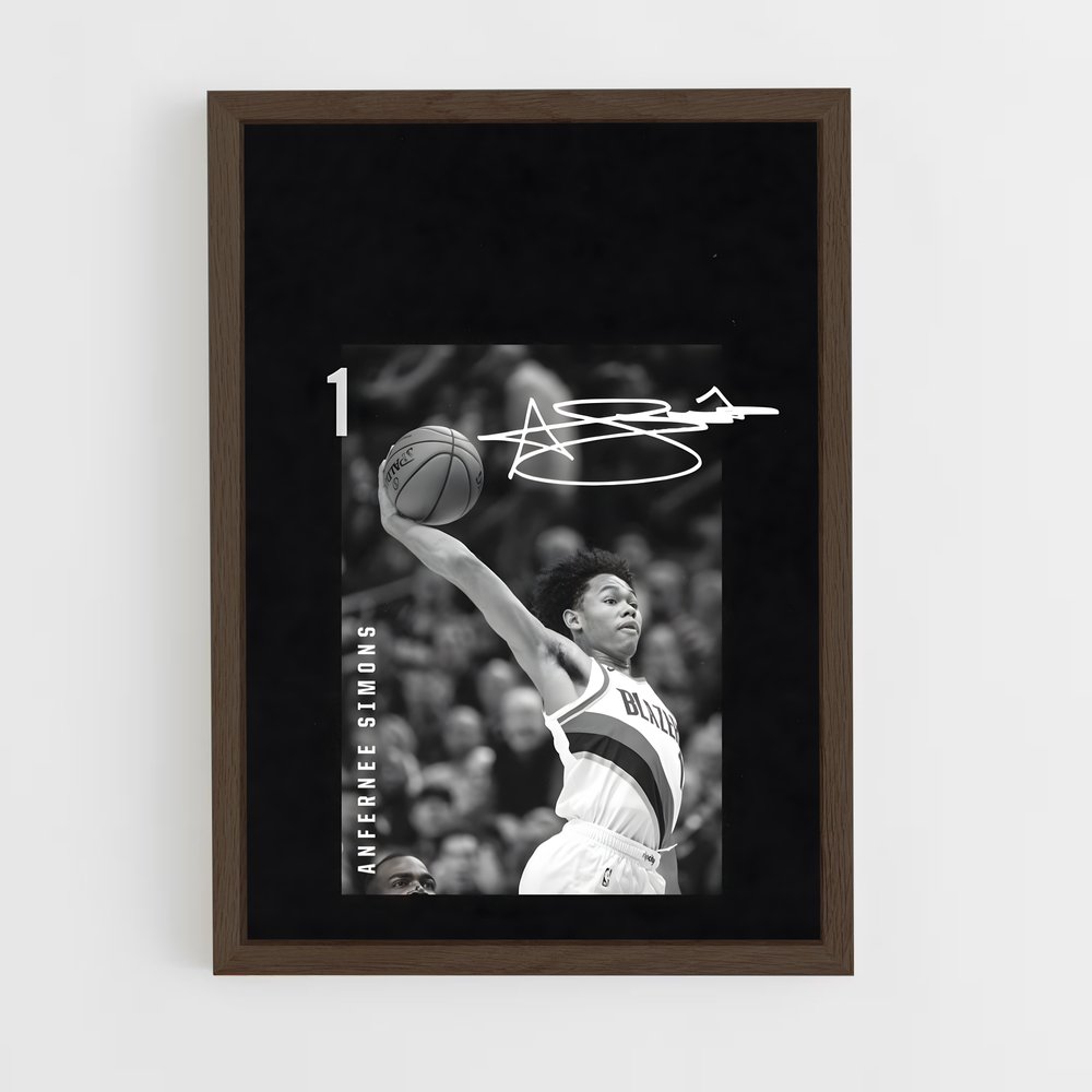 Poster Dunk Noir – affiche Basketball (vue 5)